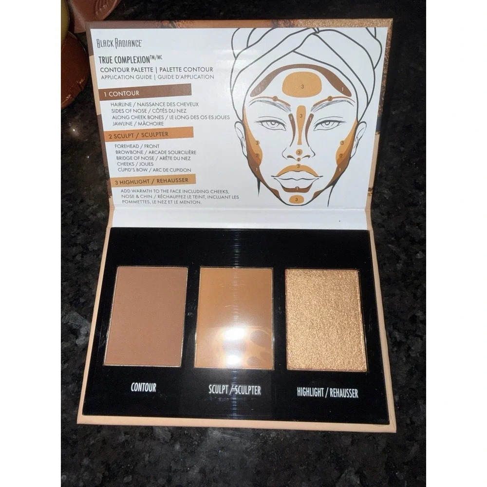 Black Radiance True Complexion Contour Palette Medium to Dark 0.38 Ounce‎